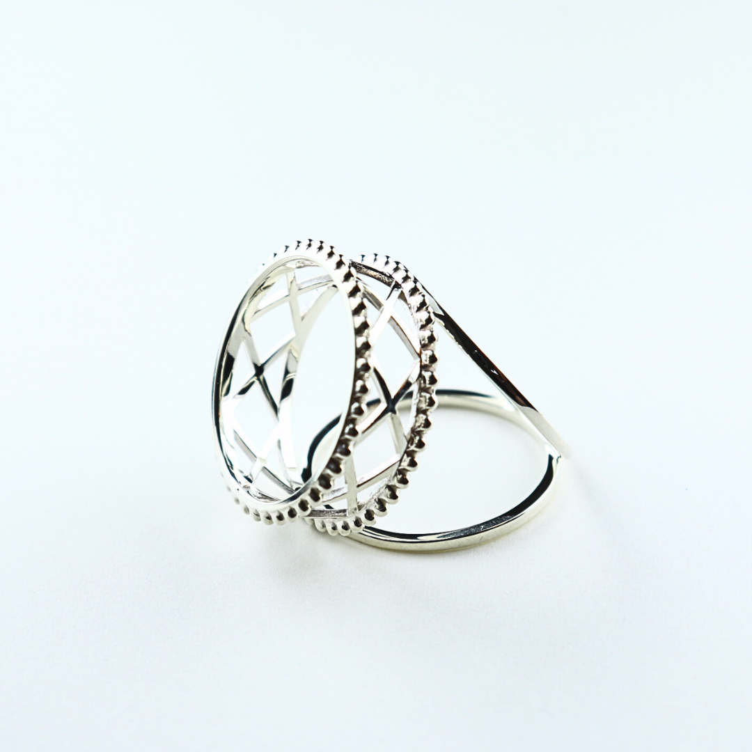 Scarf ring / Sterling silver