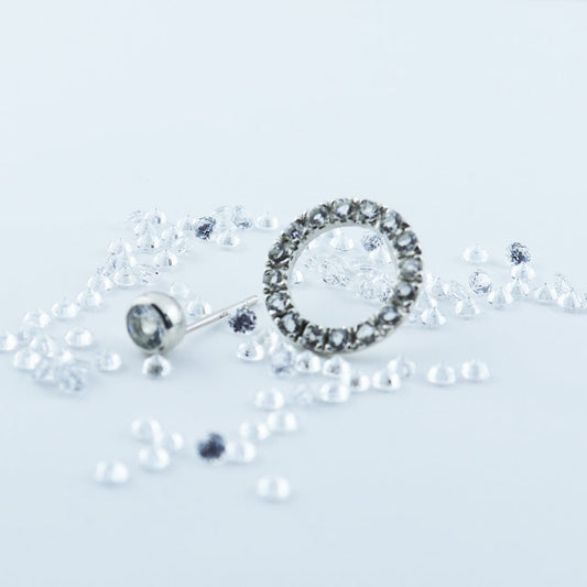 Star ring earrings /Pt900